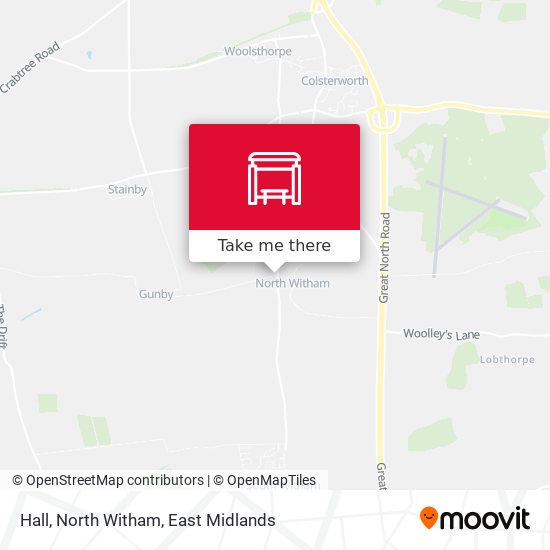 Hall, North Witham map