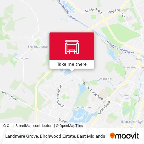 Landmere Grove, Birchwood Estate map