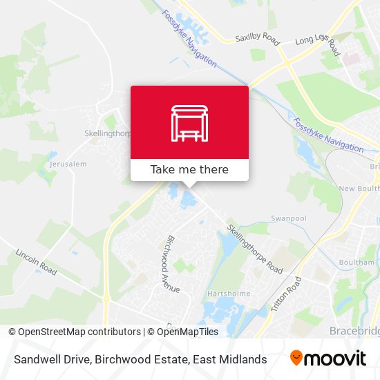 Sandwell Drive, Birchwood Estate map