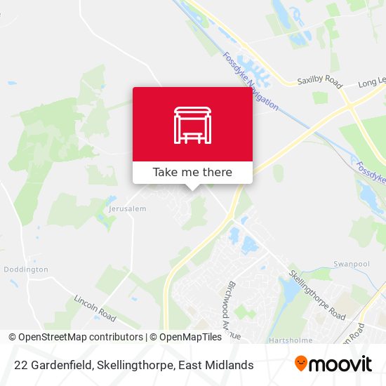 22 Gardenfield, Skellingthorpe map