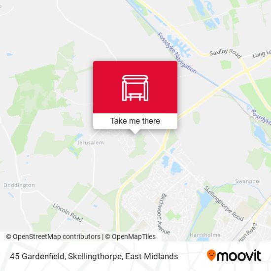 45 Gardenfield, Skellingthorpe map