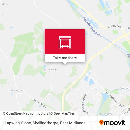 Lapwing Close, Skellingthorpe map
