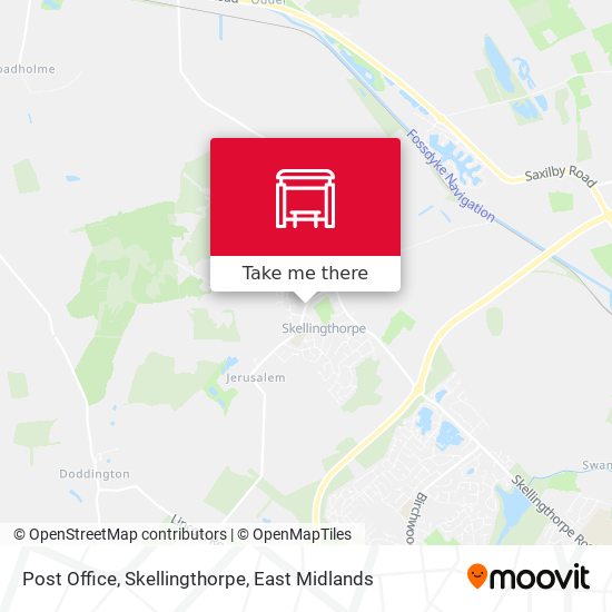 Post Office, Skellingthorpe map