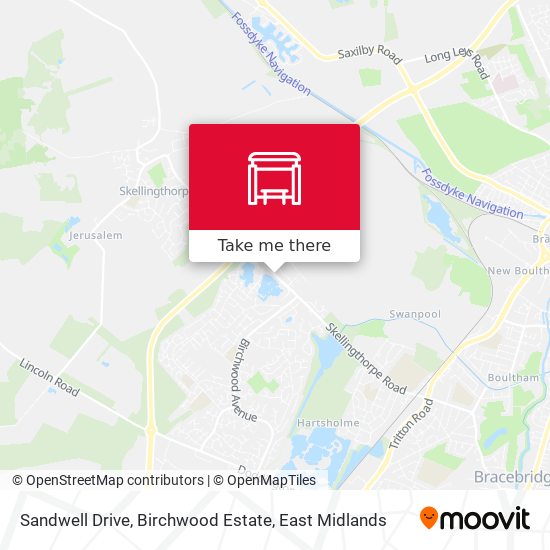 Sandwell Drive, Birchwood Estate map