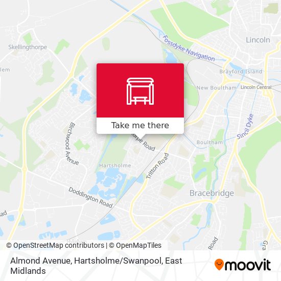 Almond Avenue, Hartsholme / Swanpool map
