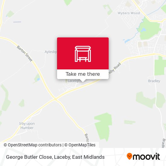 George Butler Close, Laceby map