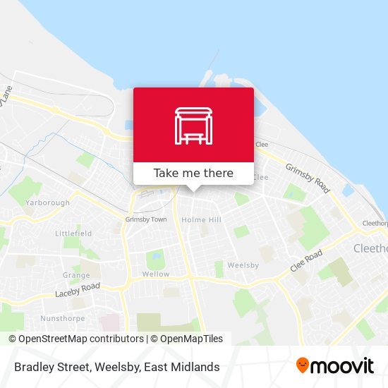 Bradley Street, Weelsby map