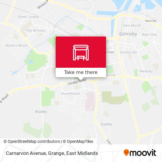 Carnarvon Avenue, Grange map