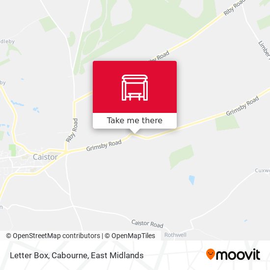 Letter Box, Cabourne map
