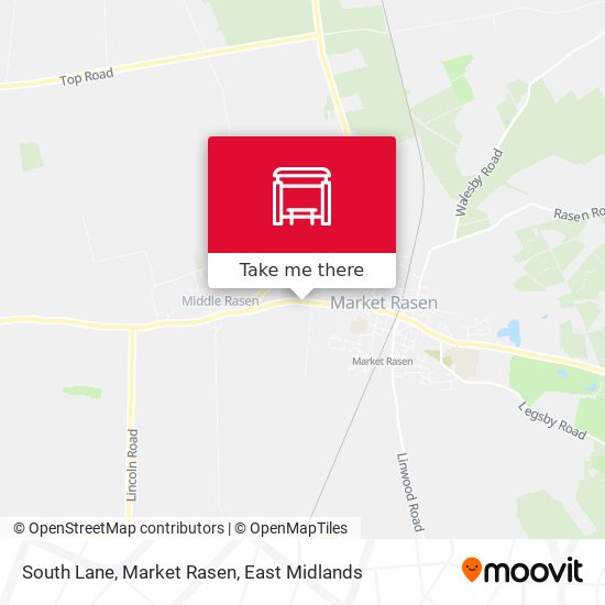 South Lane, Market Rasen map