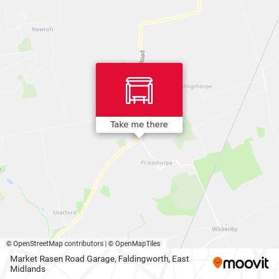 Market Rasen Road Garage, Faldingworth map