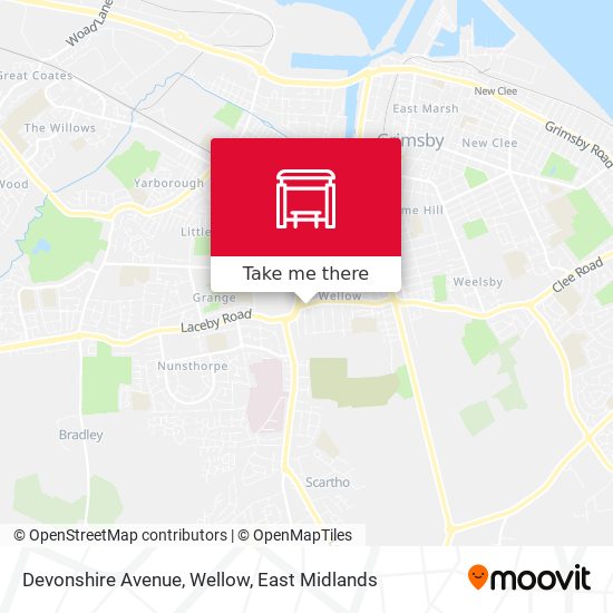 Devonshire Avenue, Wellow map