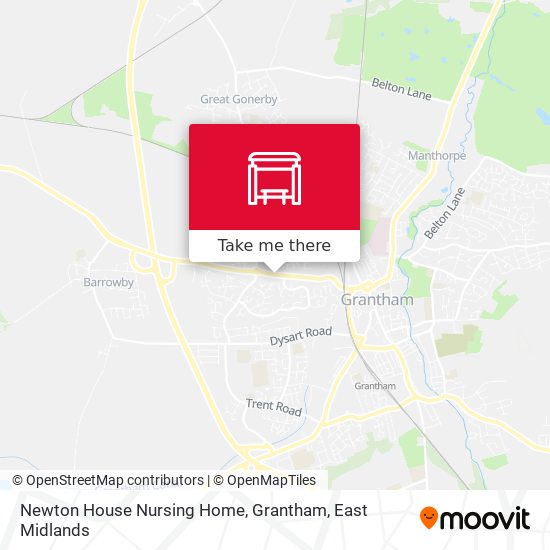Newton House Nursing Home, Grantham map