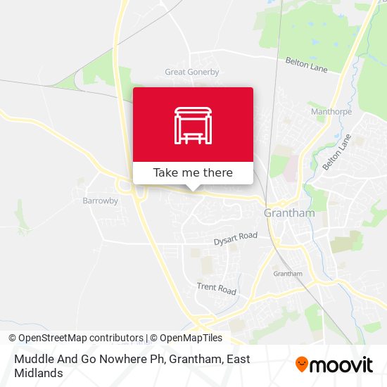 Muddle And Go Nowhere Ph, Grantham map