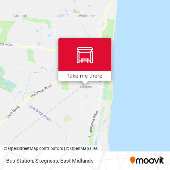 Bus Station, Skegness map