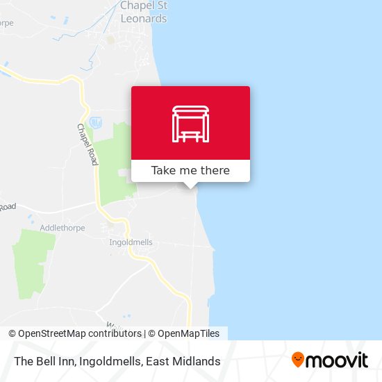 The Bell Inn, Ingoldmells map
