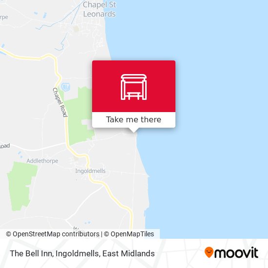 The Bell Inn, Ingoldmells map