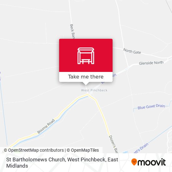 St Bartholomews Church, West Pinchbeck map