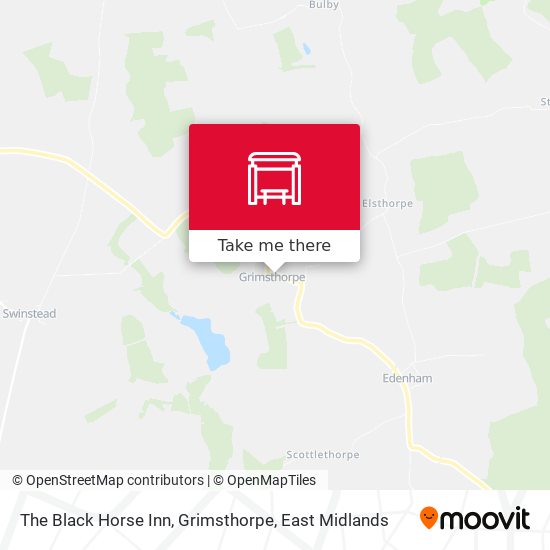 The Black Horse Inn, Grimsthorpe map