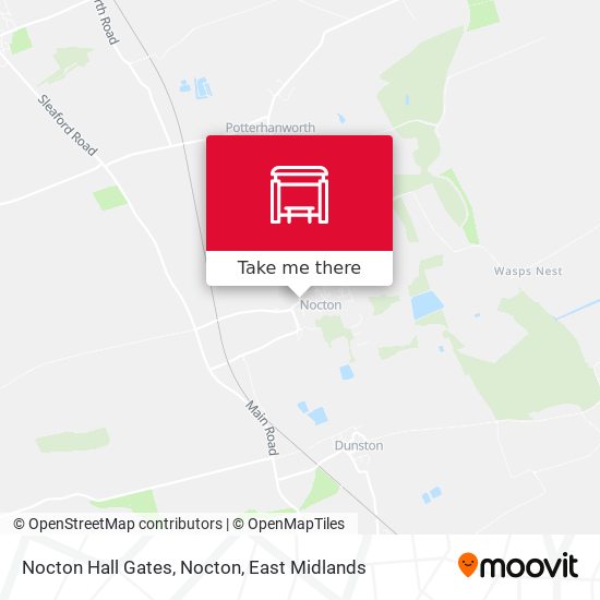 Nocton Hall Gates, Nocton map