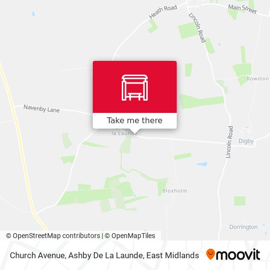 Church Avenue, Ashby De La Launde map