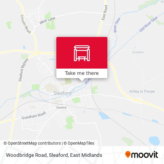 Woodbridge Road, Sleaford map