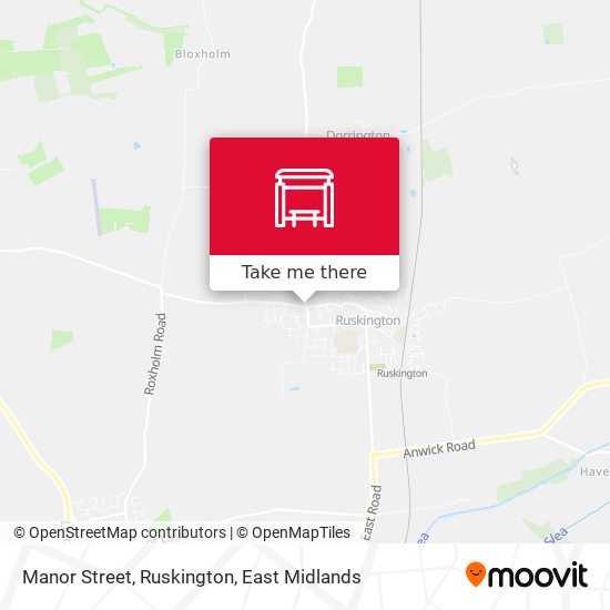 Manor Street, Ruskington map