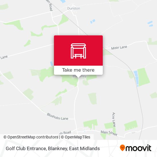 Golf Club Entrance, Blankney map