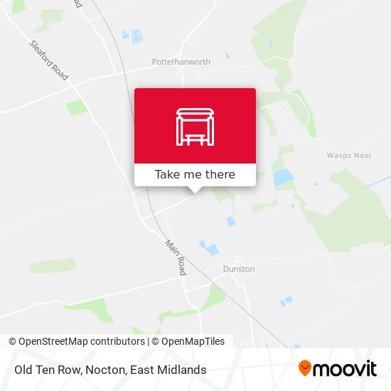 Old Ten Row, Nocton map