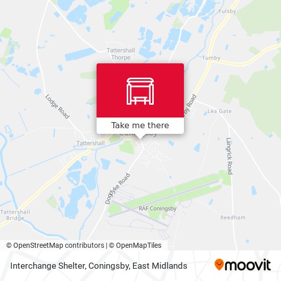 Interchange Shelter, Coningsby map