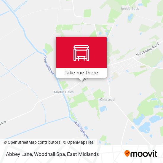 Abbey Lane, Woodhall Spa map