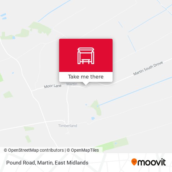 Pound Road, Martin map