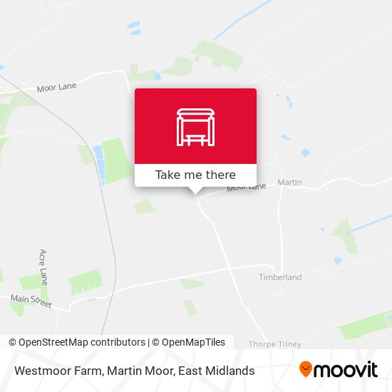 Westmoor Farm, Martin Moor map