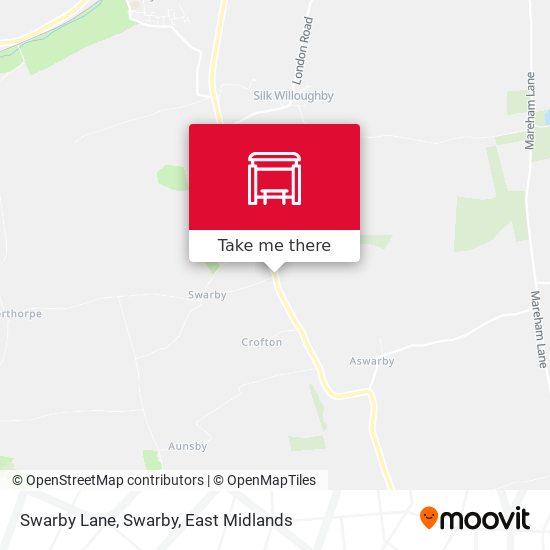 Swarby Lane, Swarby map