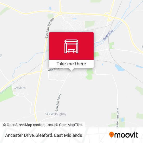 Ancaster Drive, Sleaford map