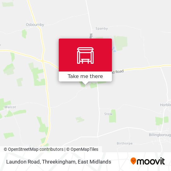 Laundon Road, Threekingham map