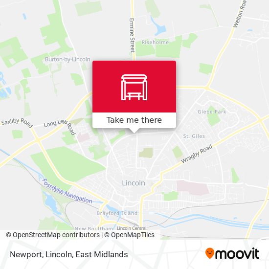 Newport, Lincoln map
