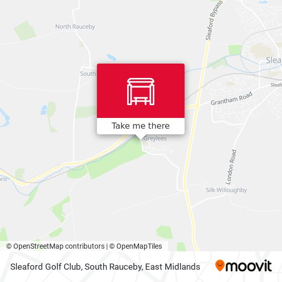 Sleaford Golf Club, South Rauceby map
