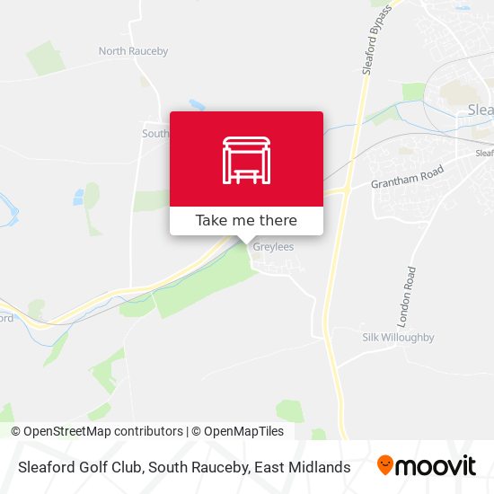 Sleaford Golf Club, South Rauceby map