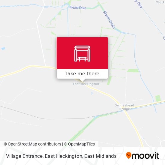 Village Entrance, East Heckington map