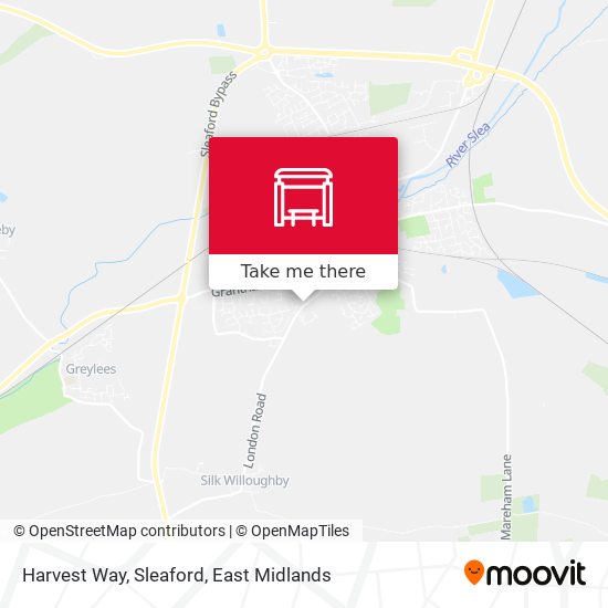 Harvest Way, Sleaford map
