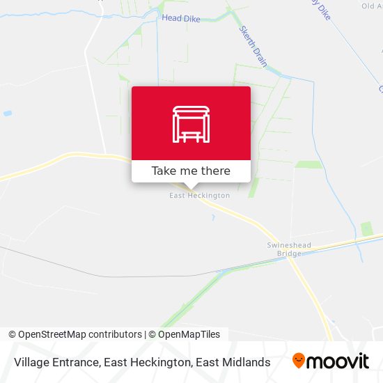 Village Entrance, East Heckington map