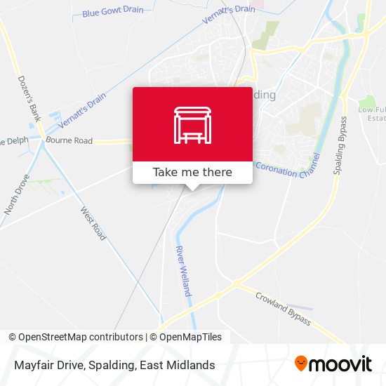 Mayfair Drive, Spalding map