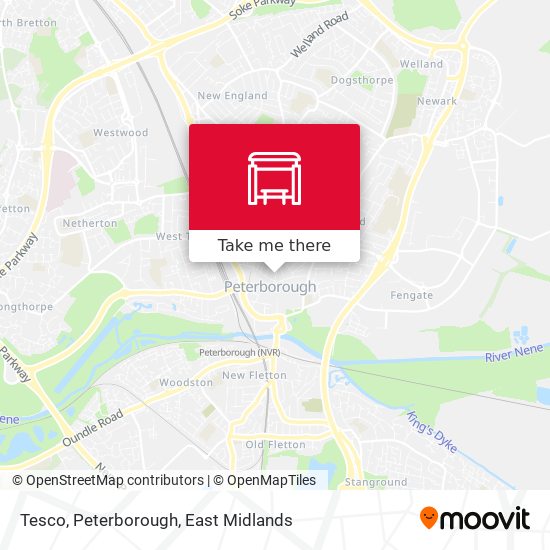 Tesco, Peterborough map