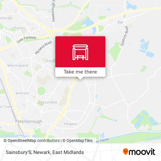 Sainsbury'S, Newark map
