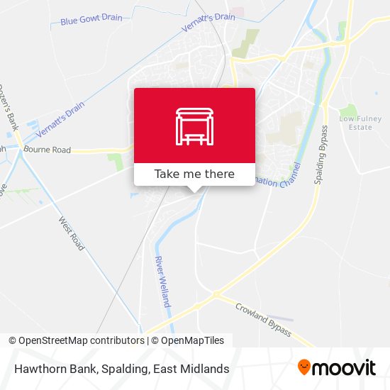 Hawthorn Bank, Spalding map