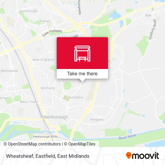Wheatsheaf, Eastfield map