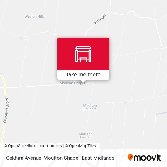 Cekhira Avenue, Moulton Chapel map