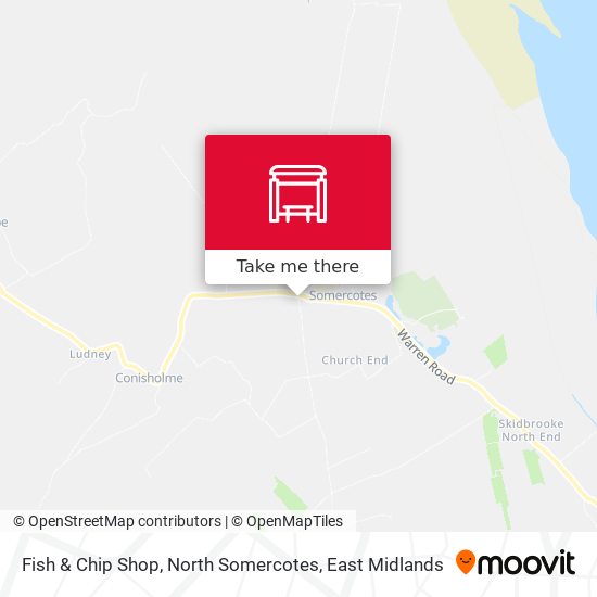 Fish & Chip Shop, North Somercotes map