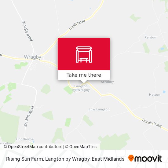 Rising Sun Farm, Langton by Wragby map